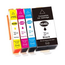 4 cartucce stampante per HP