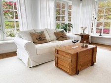 Truhe Tavolino da Salotto Legno Massiccio Tavolo Truhentisch Cassa Scatola