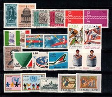 Italia 1971 Sass. 1143-65 MNH 100% Alitalia, UNICEF, Natale, canoa