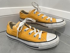 Sneakers Converse all star basse Uk 3 arancione brillante scarpe da ginnastica stringate