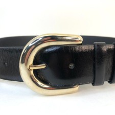 Cintura Zara in pelle nera con