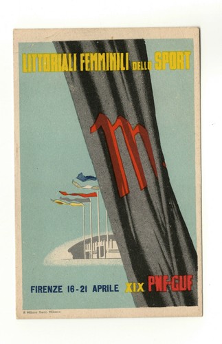 Cartolina littoriali femminili - littoriali,
