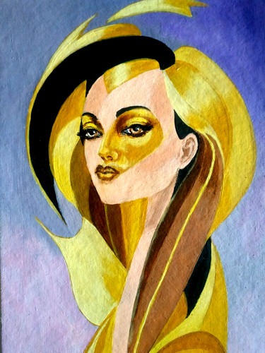 Ritratto donna stile - , metà