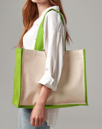 Shopper classica juta per - in,