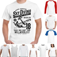 Paracadutismo T-Shirt Uomo Gratuito Cadente Skydive Para Extreme SPORTS Regt.