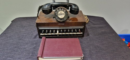 Vintage dictograph telephone - vintage,