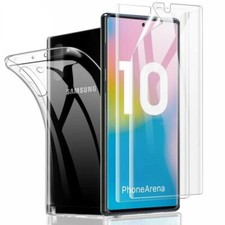COVER CUSTODIA TRASPARENTE + PELLICOLA GEL PER SAMSUNG GALAXY NOTE 10 NOTE 10 +