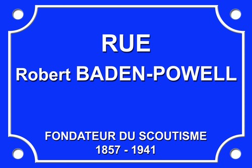 Plaque rue robert - de, baden