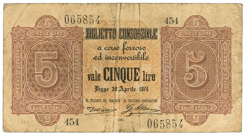 Lire biglietto consorziale - lire,