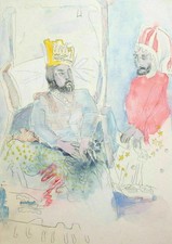 Dipinto ad acquerello vintage