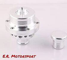Valvola pop off motori turbo benzina Cromata + Tappo Alluminio