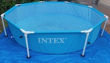 Piscina Fuori Terra Rotonda - Blu + tutti accessori!