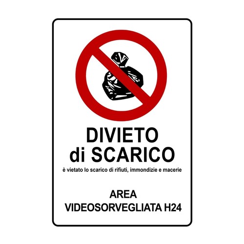 Cartello segnaletico divieto - segnaletico,