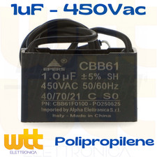 Condensatore 1uf cbb61 - cbb61, 450vac