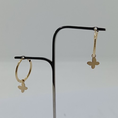 Orecchini cerchio con - a,