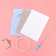  Borsa da ricamo Divertente tessuto fatto a mano per principianti adulti