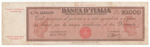 10000 lire titolo - lire,