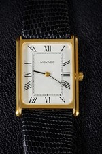 Rare Vintage Mens Movado Gold