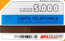 Schede telefoniche Serie *Scheda Sip Natale 94"ERRORE VARIANTE VARIETÀ OCR RARA!