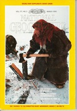 NATIONAL GEOGRAPHIC and MAP 177.3 - MARCH 1990 - Siberia