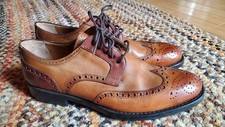Melluso Mens Brown Wingtip