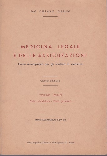 Medicina legale delle - medicina, e