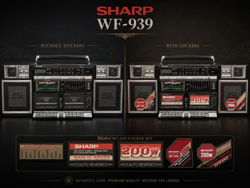 Set adesivi sharp 939 5 - wf-939,,