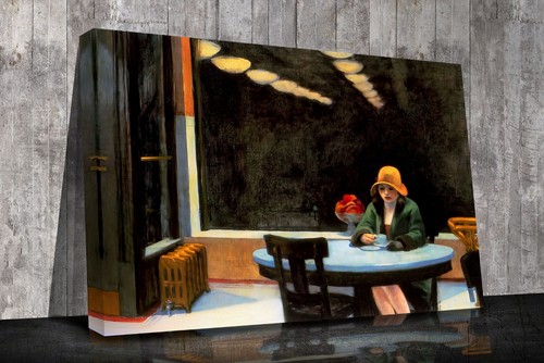Stampa tela edward hopper - su,