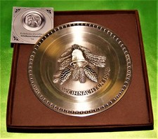 PIATTO ARTISTICO DECORATIVO IN PELTRO IDEA REGALO NATALE DELLA SKS GERMANY (170)