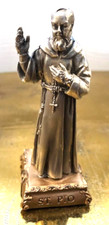 Pewter Saint St Padre Pio