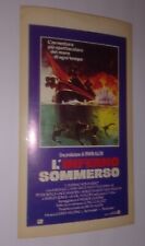 rare ! mini locandina l' inferno  sommerso michael caine vintage sticker adhesif