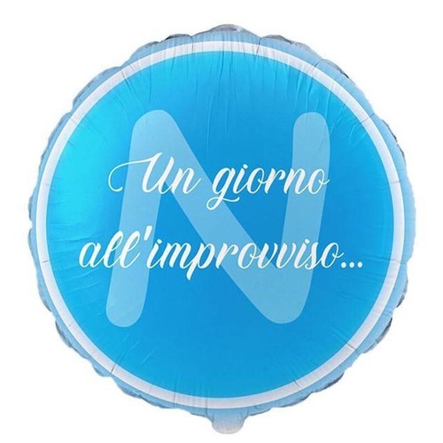 Pallone mylar napoli - pallone,