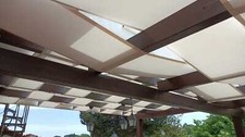 TELO STRISCE TEMPOTEST COPERTURA GAZEBO PERGOLATO TETTOIA MOVIMENTO AD ONDE