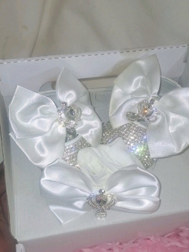Scarpe culla neonato bianche
