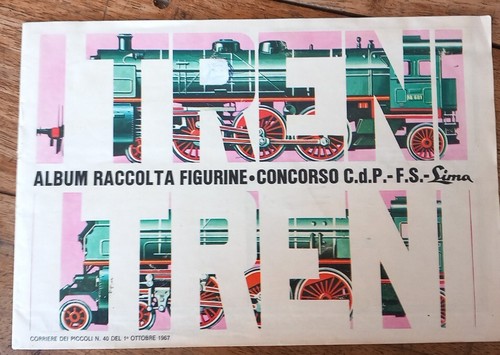 Album raccolta figurine treni - album,