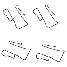 4 PEZZI Clip di ricambio per