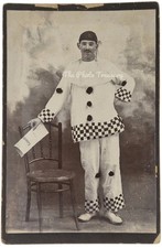 CABINET CARD PIERROT CLOWN