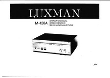 Manuale d'uso per Luxman M-120