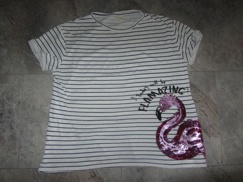 Shirt bianca con - t-shirt, fenicottero