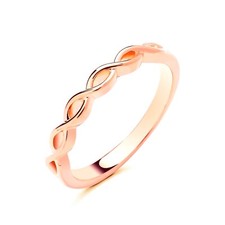 Anello a fascia in filigrana