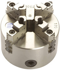 Mandrino autocentrante per tornio doppia guida 160 mm 4 griffe reversibili Ltf