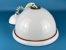 Lampada A Sospensione Lampadario Vetro Murano Spirale Bianca Design Effetre 1970