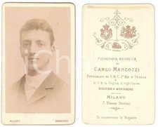 1895 ca MILANO Ritratto di Mario FONTANA - Foto Carlo MARCOZZI CDV