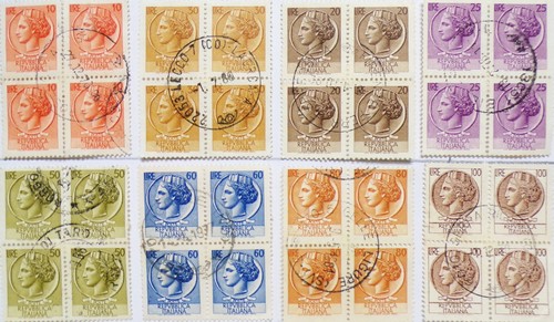 Francobolli italia turrita - italia,