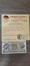 500 lire Aretusa 1970 (carta con fibrille fluorescenti) periziata in FDS