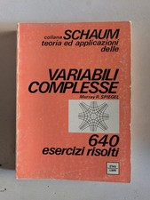VARIABILI COMPLESSE – Murray R. Spiegel – ETAS Libri 1975