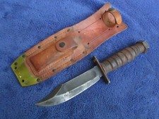 RARO COLTELLO E FODERO PILOTA EPOCA VIETNAM ORIGINALE VINTAGE CAMILLUS 2-1971