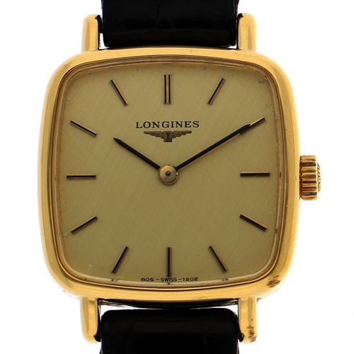 Longines square needles gold - longines,