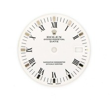 Quadrante Dial Originale Rolex Date 34mm Ref. 1500 Bianco Numeri Romani