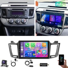 4+64GB per Toyota RAV4 2013-2018 autoradio CarPlay Android 15.0 GPS KAM DAB+